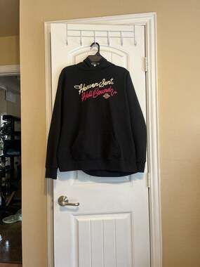 Harley-Davidson Heaven Sent Hell Bound Pullover Graphic Hoodie - Black